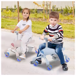 2-in-1 Kids Ride-on Push Car Plane-Themed Foot-to-Floor Sliding Toy