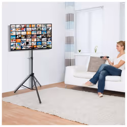Tripod TV Stand 5-position Height Adjustable Swivel TV Floor Stand
