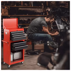6 Drawers Rolling Tool Chest High Capacity Tool Storage Cabinet