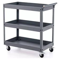 3-Tier Commercial Utility Cart Dining Room Heavy Duty Service Cart