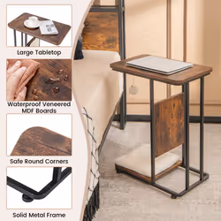 C-Shaped Cat Side Table Modern Cat Tree & End Table