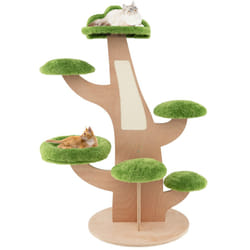 128 cm Pine Shape Cat Tree Indoor Cute Multi-level Cat Tower