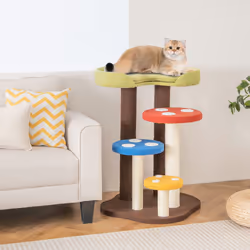 Cat Tree 5-Tier Cat Tower Indoor Mushroom Kitten Activity Center