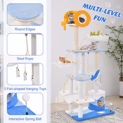 Tall Large Cat Tree Tower Multi-level Cat Activity Center