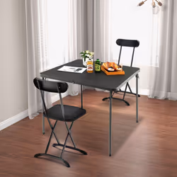 Folding Camping Table Portable Picnic Dining Table w/ Handle Grey