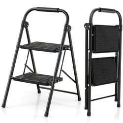 Folding 2 Step Ladder Heavy Duty Safety Anti-Slip Stool Portable Step Stool