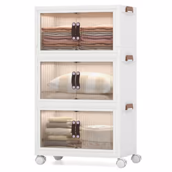 25.5 Gal Storage Bins Bedroom Collapsible Storage Containers with Lid