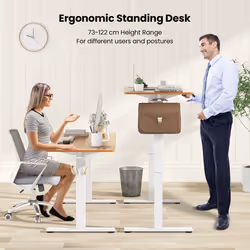 Electric Standing Desk 140 x60 cm Height Adjustable Computer Desk