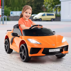 12V Electric Kids Ride On Car Licensed Chevrolet Corvette C8 Toy Car