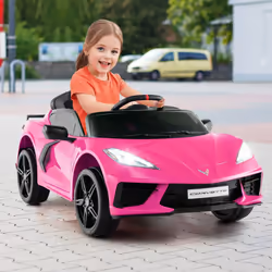 12V Electric Kids Ride On Car Licensed Chevrolet Corvette C8 Toy Car