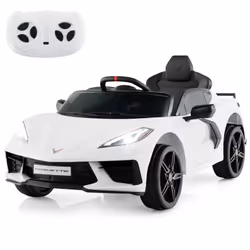 12V Electric Kids Ride On Car Licensed Chevrolet Corvette C8 Toy Car
