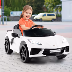 12V Electric Kids Ride On Car Licensed Chevrolet Corvette C8 Toy Car
