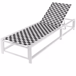 Adjustable Patio Chaise Lounge Outdoor Lounge Chair with Wheels