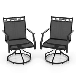 Patio Swivel Dining Chairs Set of 2 Patio Chairs Outdoor Bistro Chairs