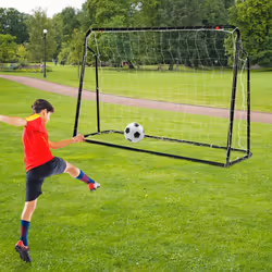 2-in-1 Kids Soccer Rebounder & Soccer Goal 6.1 x 4 Adjustable Soccer Goal