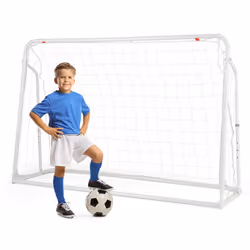 2-in-1 Kids Soccer Rebounder & Soccer Goal 6.1 x 4 Adjustable Soccer Goal