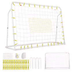 2-in-1 Kids Soccer Rebounder & Soccer Goal 6.1 x 4 Adjustable Soccer Goal