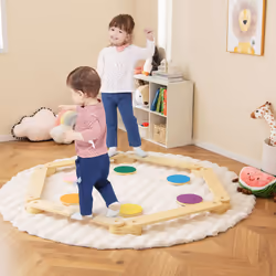 Kids Balance Beam 12 Pcs Toddler Balance Beam Boards & Stepping Stones