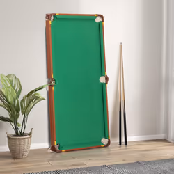 Folding Pool Table Set Portable Billiards Table Game w/ Foldable Legs