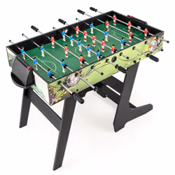 Foosball Table Game Set Foldable Soccer Table w/ 2 Footballs