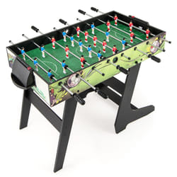 Foosball Table Game Set Foldable Soccer Table w/ 2 Footballs