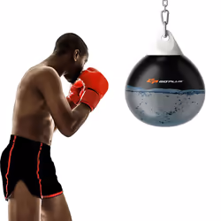 18 Inch Water Punching Bag 50 kg Water Heavy Bag Filled Gym-Black