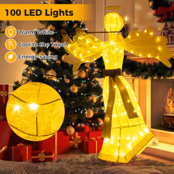 1.5 M Lighted Christmas Angel Christmas Outdoor Decoration