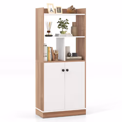 Bookcase 3-Tier Tall Bookshelf Modern Display Cabinet with Open Cubes