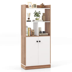Bookcase 3-Tier Tall Bookshelf Modern Display Cabinet with Open Cubes