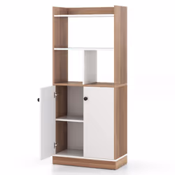Bookcase 3-Tier Tall Bookshelf Modern Display Cabinet with Open Cubes