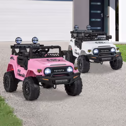 Kids 12V Licensed Electric Car Toddlers Ride On Truck-White