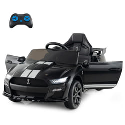 12V Licensed Ford Mustang Shelby GT500 Kids Ride on Car-Black