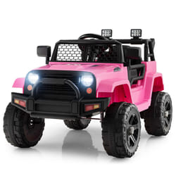 12V Battery Powered Ride On Truck Electric Kids Ride On Car-Pink