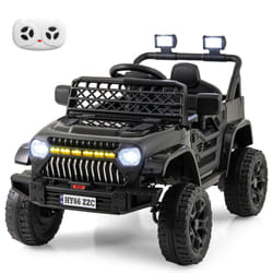 12V Kids Ride on Truck Car Battery Powered Toddler Electric Vehicle-Black