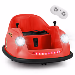 Ride on Bumper Car Kids 12V Battery Powered Electric Toy Vehicle-Red