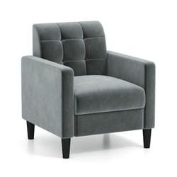 Mid Century Modern Velvet Accent Chair Upholstered Armchair