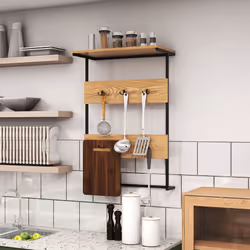 Entryway Wall Coat Rack Wall Mounted Coat Rack w/6 Hooks