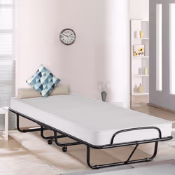 Folding Bed Guest Bed with Memory Foam Mattress