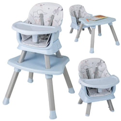 6-in-1 Baby High Chair Convertible Infant Feeding Chair-Gray