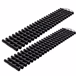 2 Pack Tire Traction Mats Portable TPR Recovery Track Pad Emergency Traction Aid
