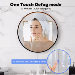 60 CM Round Bathroom Mirror Vanity Mirror with LED Lights