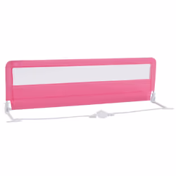 Toddlers Bed Rail Guard 180CM Foldable Baby Bed Rail-Pink