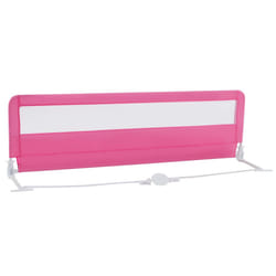 Toddlers Bed Rail Guard 180CM Foldable Baby Bed Rail-Pink