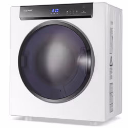 4KG Compact Dryer 1400W Electric Clothes Dryer w/3 Heating Options-White