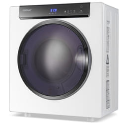 4KG Compact Dryer 1400W Electric Clothes Dryer w/3 Heating Options-White