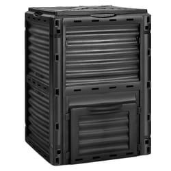 Large Outdoor Compost Bin 300L for Kitchen Waste & Garden Scraps-Black