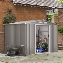 8FT X 6FT Outdoor Storage Shed Weather-resistant Utility Tool Organizer