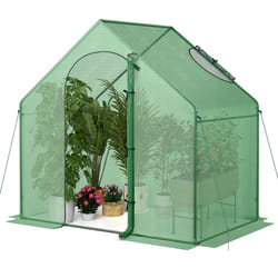 Walk-in Greenhouse Portable Outdoor Warm House for Winter-Green