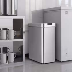 Slim Kitchen Trash Can 50L Automatic Sensor Garbage Can with Wing Lids