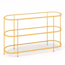 3-Tier TV Stand for TVs up to 65â 140cm TV Console Table